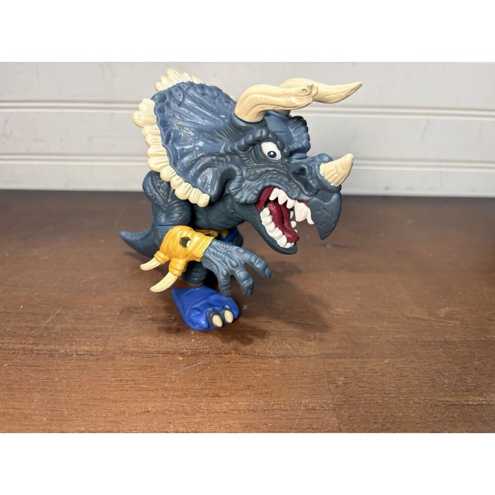Vtg 1996 Mattel Street Sharks Extreme Dinosaurs Spike Triceratops Figure